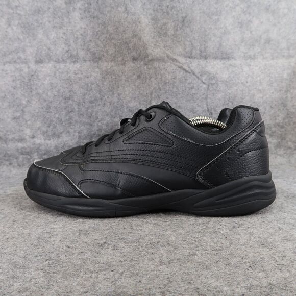 Tredsafe Shoes Men 10 Athletic Trainer Work Comfort Slip Resistant Black Uniform - Picture 4 of 13